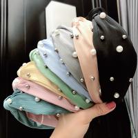 Hair Bands Polyester with Plastic & Plastic Pearl handmade Korean style & for woman 160*130*60mmuff0c40cm Sold By PC
