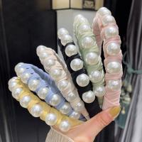 Hair Bands Polyester with Plastic & Plastic Pearl Korean style & for woman 160*130*30mmuff0c40cm Sold By PC