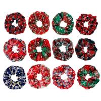 Hair Scrunchies, Cloth, handmade, Girl & Korean style & for woman, more colors for choice, 120x45mm, 2PCs/Bag, Sold By Bag