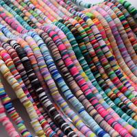 Perles en argile polymère, argile de polymère, DIY, couleurs mélangées, 6mm, Environ 310PC/brin, Vendu par Environ 15.75 pouce brin