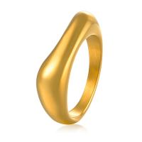 Stainless Steel Finger Ring, 304 Stainless Steel, Vacuum Ion Plating, fashion jewelry & different size for choice & different styles for choice & for woman, golden, 6mm,6.5mm, Sold By PC