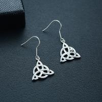 Stainless Steel Drop Earring 304 Stainless Steel polished fashion jewelry & for woman original color 18mm Sold By Pair