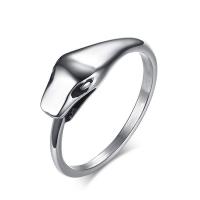 Titanium Steel Finger Ring, csiszolt, divat ékszerek & egynemű & különböző méretű a választás, 6.70mm, Által értékesített PC