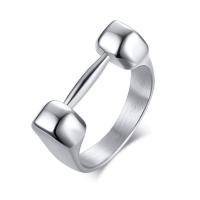 304 rozsdamentes acél Finger Ring, divat ékszerek & különböző méretű a választás & az ember, az eredeti szín, 22mm, Által értékesített PC