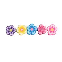 Polymer Clay Beads, Plum Blossom, brushwork, DIY, more colors for choice, 9.30mm, Sold By PC