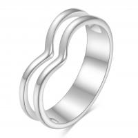 Edelstahl Ringe, 304 Edelstahl, verschiedene Größen vorhanden & für Frau & hohl, keine, Größe:6-10, verkauft von PC