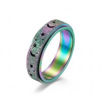 Палец кольцо из нержавеющей стали, Нержавеющая сталь 304, вращающийся & Мужская & разный размер для выбора, Много цветов для выбора, 6mm, размер:5-10, продается PC