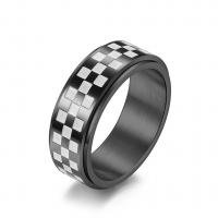 Эмаль Нержавеющая сталь палец кольцо, Нержавеющая сталь 304, Мужская & разный размер для выбора & эмаль, Много цветов для выбора, 8mm, размер:7-12, продается PC