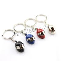 Tibetan Style Key Clasp, Helmet, plated, more colors for choice, 5PCs/Lot, Sold By Lot