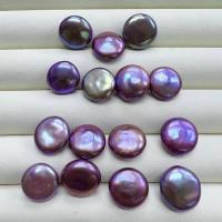 Naturales agua dulce perlas sueltas, Perlas cultivadas de agua dulce, Barroco, Bricolaje, Púrpura, 14-15mm, Vendido por UD