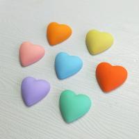 Mobile Phone DIY Decoration, Resin, Heart, epoxy gel, more colors for choice, 18mm, 10PCs/Bag, Sold By Bag