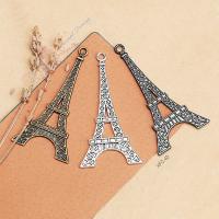 Tibetan Style Pendants, Tower, plated, more colors for choice, 68x35mm, Sold By PC