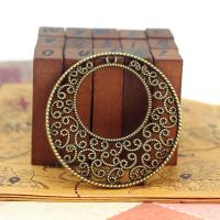 Tibetan Style Hollow Pendants, plated, antique bronze color, 41mm, Sold By PC