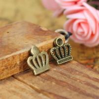 Tibetan Style Crown Pendants, plated, more colors for choice, 12mm, Sold By PC