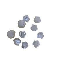 Shell Pendants, polished, white, 12x13mm, Sold By PC