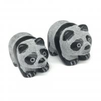 Jade Decoration Panda polished mixed colors Sold By PC
