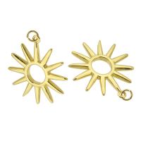 Brass Jewelry Pendants, gold color plated, fashion jewelry & DIY, golden, 30x32x3mm, Hole:Approx 3mm, 10PCs/Lot, Sold By Lot