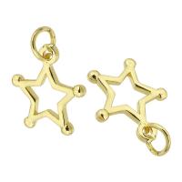 Brass Jewelry Pendants, gold color plated, fashion jewelry & DIY, golden, 12x13x2mm, Hole:Approx 2mm, 10PCs/Lot, Sold By Lot