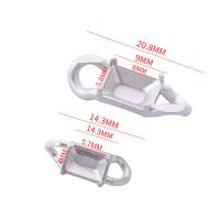 Titanium Steel Claw Setting, Square, DIY & different size for choice & 1/1 loop, original color, Sold By PC