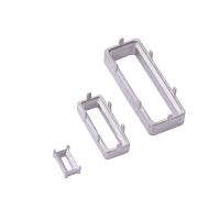 Titanium Steel Claw Setting Rectangle DIY original color Sold By PC