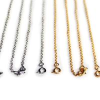 Mässing Chain Necklace, plated, Unisex, fler färger för val, nickel, bly och kadmium gratis, Längd Ca 76 cm, Säljs av PC