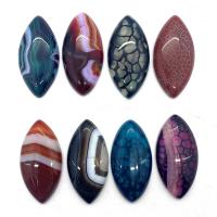 Lace Agate Pendant, with Dragon Veins Agate, Rice, DIY & no hole, more colors for choice, 19x39mm, Sold By PC