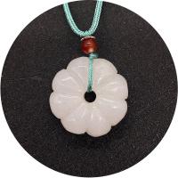 Natural Chalcedony Pendant, White Chalcedony, different styles for choice, purple, Length:15.75 Inch, Sold By PC