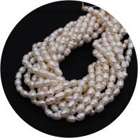 Cultured Rice Freshwater Pearl Beads, irregular, polished, DIY & different size for choice, white, Sold Per Approx 14.96 Inch Strand