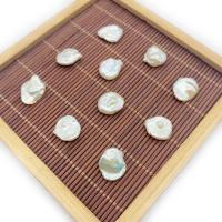 Perles nacres baroques de culture d'eau douce , perle d'eau douce cultivée, Irrégulière, poli, DIY & aucun trou, blanc, 12-16mm, Vendu par PC