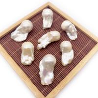 Cultured Baroque Freshwater Pearl Beads irregular polished DIY white 16x30- Sold By PC