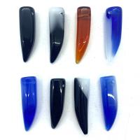 Agate Pendant, Pepper, DIY, more colors for choice, 10x37mm, Sold By PC