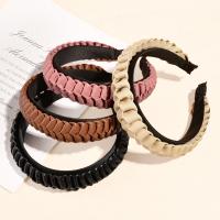 Hair Bands, Leather, with Plastic, handmade, Korean style & for woman, more colors for choice, 160*130mmuff0c40cm, Sold By PC