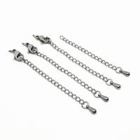 Stainless Steel Lobster Claw Cord Clasp 304 Stainless Steel machine polished fashion jewelry & DIY original color Sold By Bag