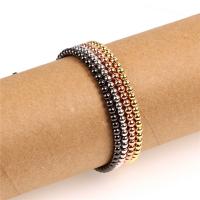 Brass Bracelet & Bangle, with Knot Cord, fashion jewelry & Unisex, more colors for choice, nickel, lead & cadmium free, 4mm,1mm, Length:Approx 6.3-8.6 Inch, Sold By PC