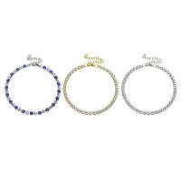 Bijoux bracelet en acier inoxydable, Acier inoxydable 304, bijoux de mode & pour femme & avec strass, plus de couleurs à choisir, 3mm, Longueur:Environ 9 pouce, Vendu par PC