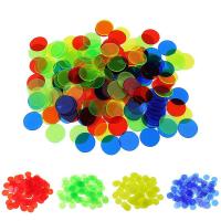 Plastic Bingo Counting Chips, Flat Round, DIY, more colors for choice, 19x2mm, Sold By PC