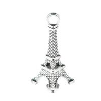 Tibetan Style Pendants, Eiffel Tower, plated, DIY, more colors for choice, nickel, lead & cadmium free, 33x19mm, Sold By PC