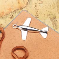 Tibetan Style Pendants, Airplane, plated, DIY, more colors for choice, nickel, lead & cadmium free, 33x24mm, Sold By PC