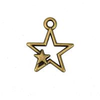 Zinc Alloy Star Pendant plated DIY & hollow nickel lead & cadmium free Sold By PC