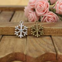 Tibetan Style Pendants, Snowflake, plated, DIY, more colors for choice, nickel, lead & cadmium free, 20x15mm, Sold By PC