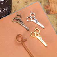 Tibetan Style Pendants, Scissors, plated, DIY, more colors for choice, nickel, lead & cadmium free, 33x16mm, Sold By PC