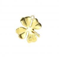 Zinc Alloy Clover Pendant Four Leaf Clover plated DIY nickel lead & cadmium free 27mm Sold By PC
