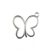 Zinc Alloy Animal Pendants Butterfly plated DIY & hollow nickel lead & cadmium free Sold By PC