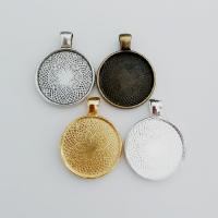Zinc Alloy Pendant Cabochon Setting Round plated DIY nickel lead & cadmium free Inner Approx 20mm Sold By PC