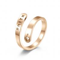 Edelstahl Ringe, 304 Edelstahl, verschiedene Größen vorhanden & mit Brief Muster & für Frau & hohl, keine, 12mm, Größe:6-10, verkauft von PC
