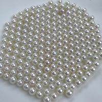 Naturel d'eau douce perles, perle d'eau douce cultivée, Rond, DIY, blanc, 3.5-4mm, Vendu par PC