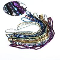 Ikke-magnetiske Hæmatit perler, du kan DIY, flere farver til valg, 3x3mm, 133pc'er/Strand, Solgt Per Ca. 38 Strand