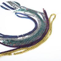 Perles hématites amagnétiques, Hématite, DIY, plus de couleurs à choisir, 3x3mm, 133PC/brin, Vendu par Environ 38 cm brin