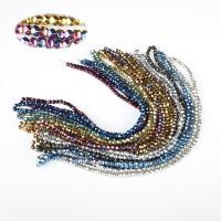 Nicht-magnetische Hämatit Perlen, DIY & facettierte, keine, 4mm, 100PCs/Strang, verkauft per ca. 38 cm Strang