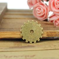 Tibetan Style Pendants, Gear Wheel, plated, antique bronze color, 20mm, Sold By PC